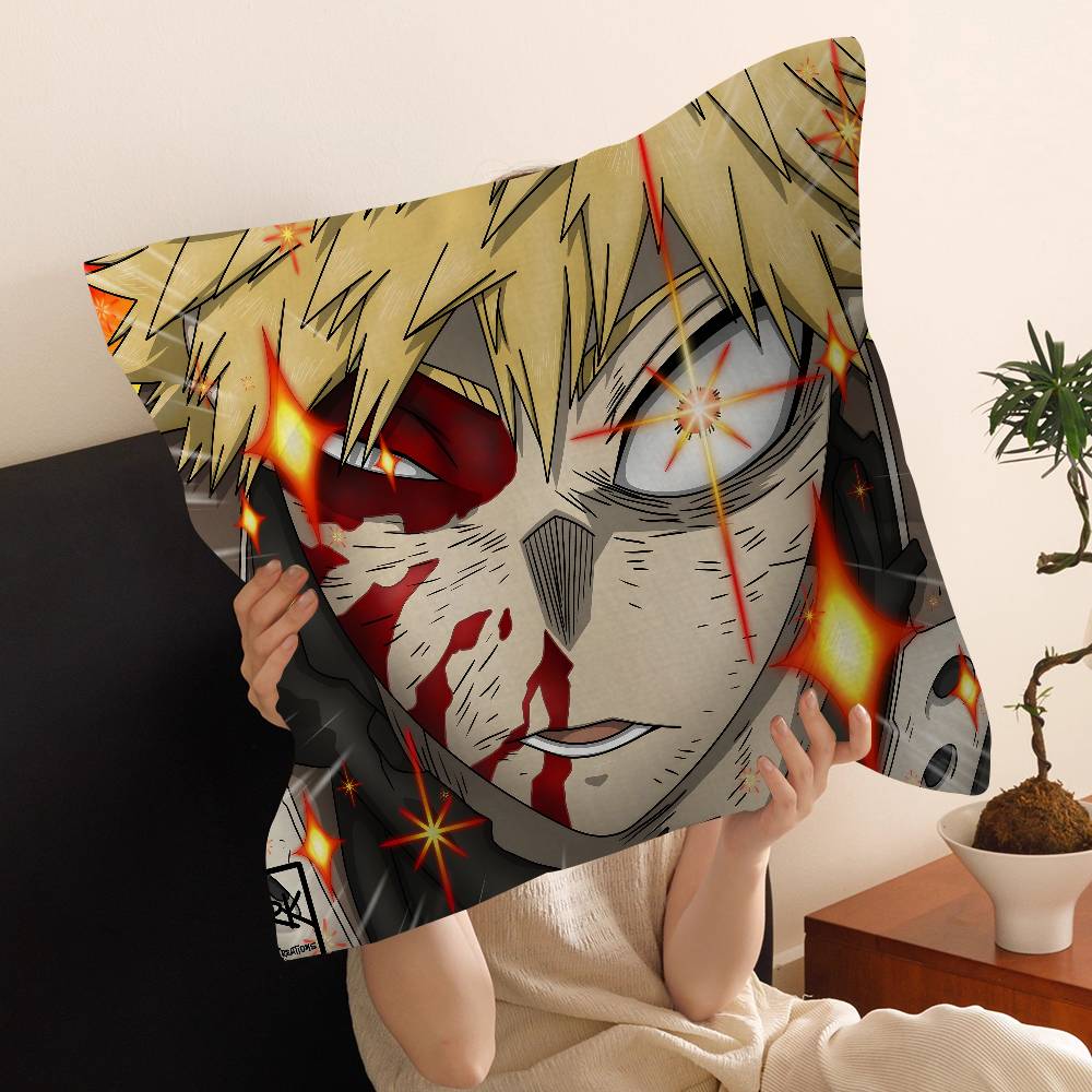 Anime MMy HHero Academia Katsuki Bakugo pillow cover sofa cushion cover home room decoration children gift