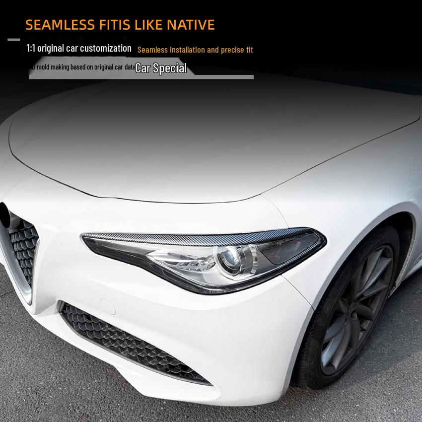 Накладки на фары "Брови" для Alfa Romeo Giulietta Giulia 2015+ Внешний тюнинг