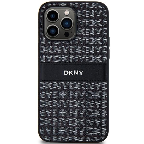 Dkny Dkhcp14Xprthslk Iphone 14 Pro Max6.7 Czarny/Black Hardcase Leather Mono Stripe & Metal Logo