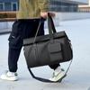 Крутая мужская сумка для фитнеса через плечо, водонепроницаемая спортивная сумка для сухого и влажного хранения, простая сумка для ручной клади