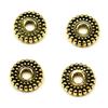 20pcs Spacer Bead Beads Antique Gold Color Zinc Alloy 7X7X2mm