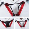 Мужские стринги средней посадки U-образной формы, дышащие, влагоотводящие, эластичные трусы с талией, влагоотводящее нижнее белье