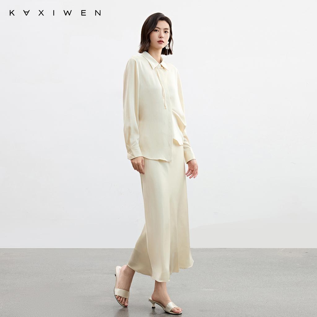 Qianwen Guofeng Su Pan Button Shirt