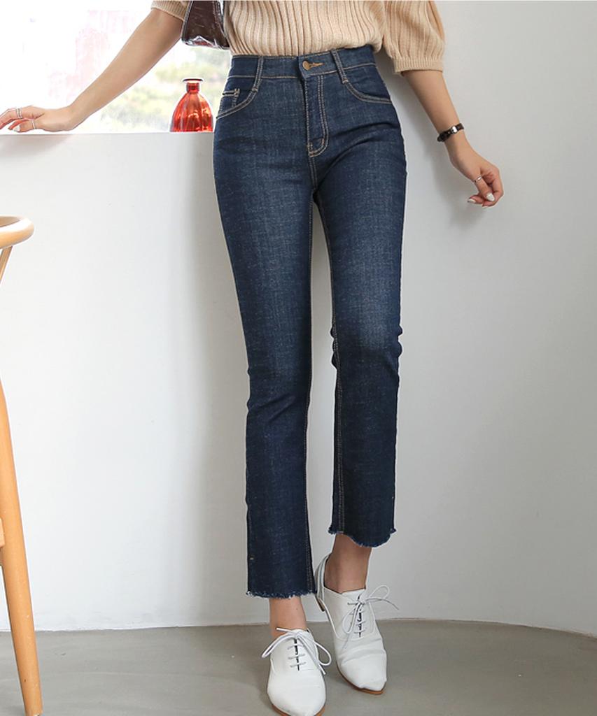 Джинсовые брюки bootcut с эластичным спандексом, внутренний пояс Ppaeppae