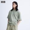 Uniqlo Футболка свободного кроя Airism CoTTon с круглым вырезом, часть 5 