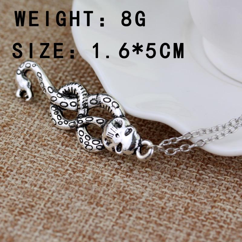 Nagini Slytherin Necklaces Snake Necklaces Vintage Silvery Dark Mark For Women Men