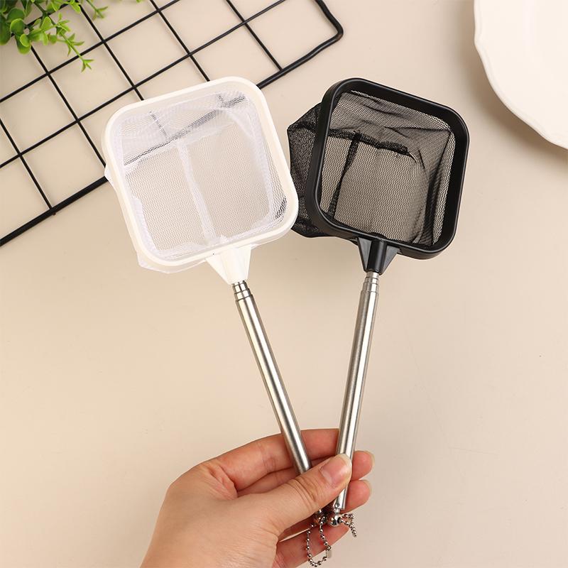 Рыболовный сачок, устойчивый к коррозии, портативный, из нержавеющей стали, телескопический, рыболовная сеть, аксессуары для аквариума