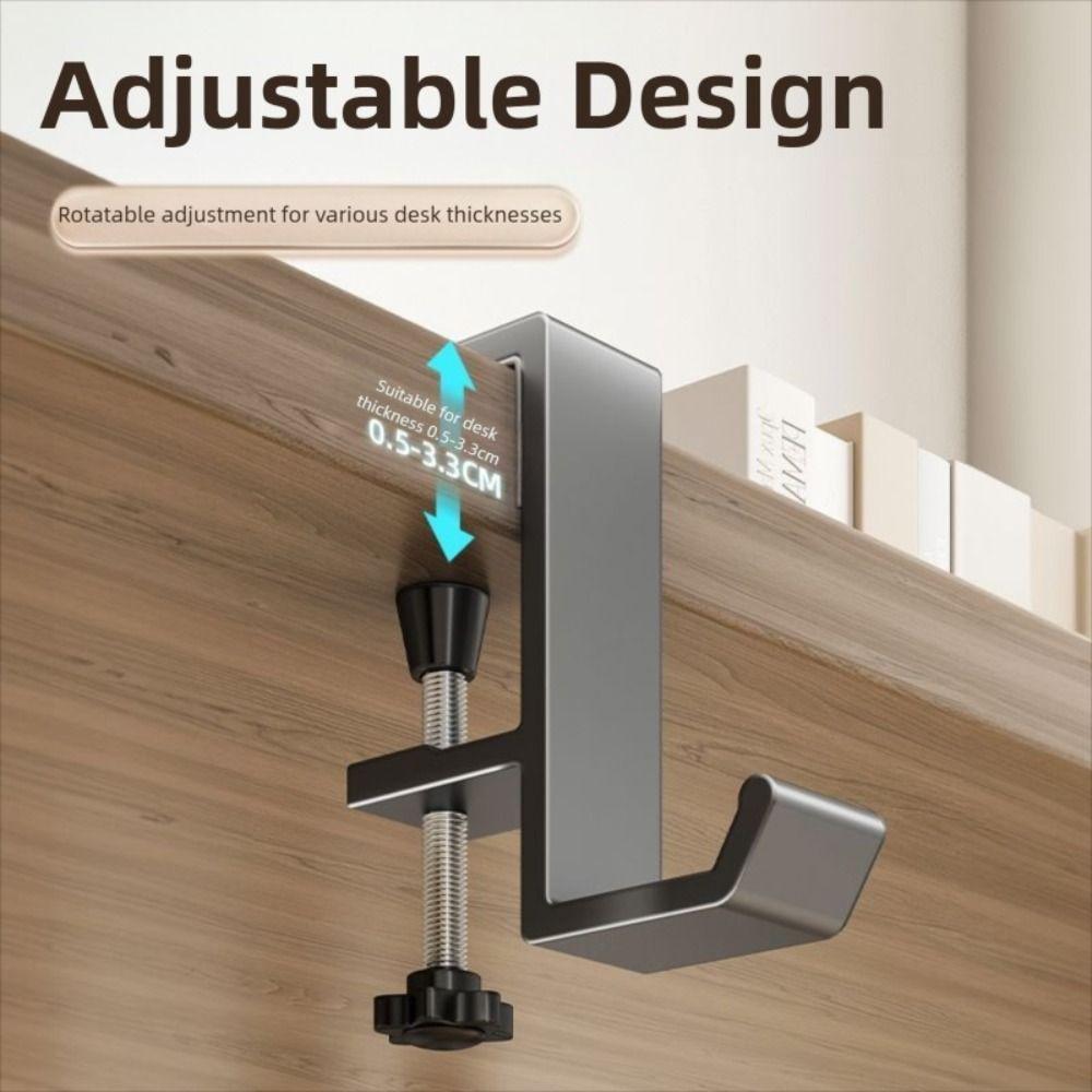 Металлический крючок для наушников, зажимной держатель для наушников, новый подвес для рюкзака, под стол