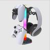 RGB Светодиодная подставка для наушников Многофункциональная консоль для передачи данных Стойка для контроллера Противоскользящая для Playstation5/PS5