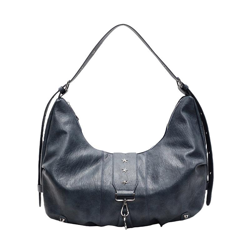 New Casual Fashion Hobos Bags for Women Retro One-shoulder Cross-body Bag Versatile Ladies Purse High Quality PU Leather Handbag