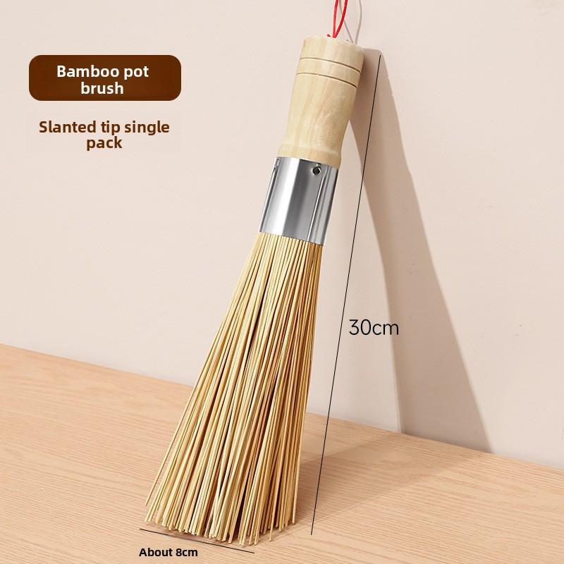 Натуральная кухонная бытовая чистящая бамбуковая щетка