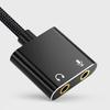 USB на 3,5 мм Аудиоадаптер Звуковая карта 2 в 1 Порты для наушников и микрофона Не требующий драйверов Кабель для преобразования аудио Офисное использование