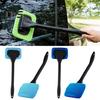 3Pcs Windshield Cleaning Wand Auto Window Cleaner Long Handle Easy To Use Portable Windshield Cleaning Tool with Reusable Cloth Pads