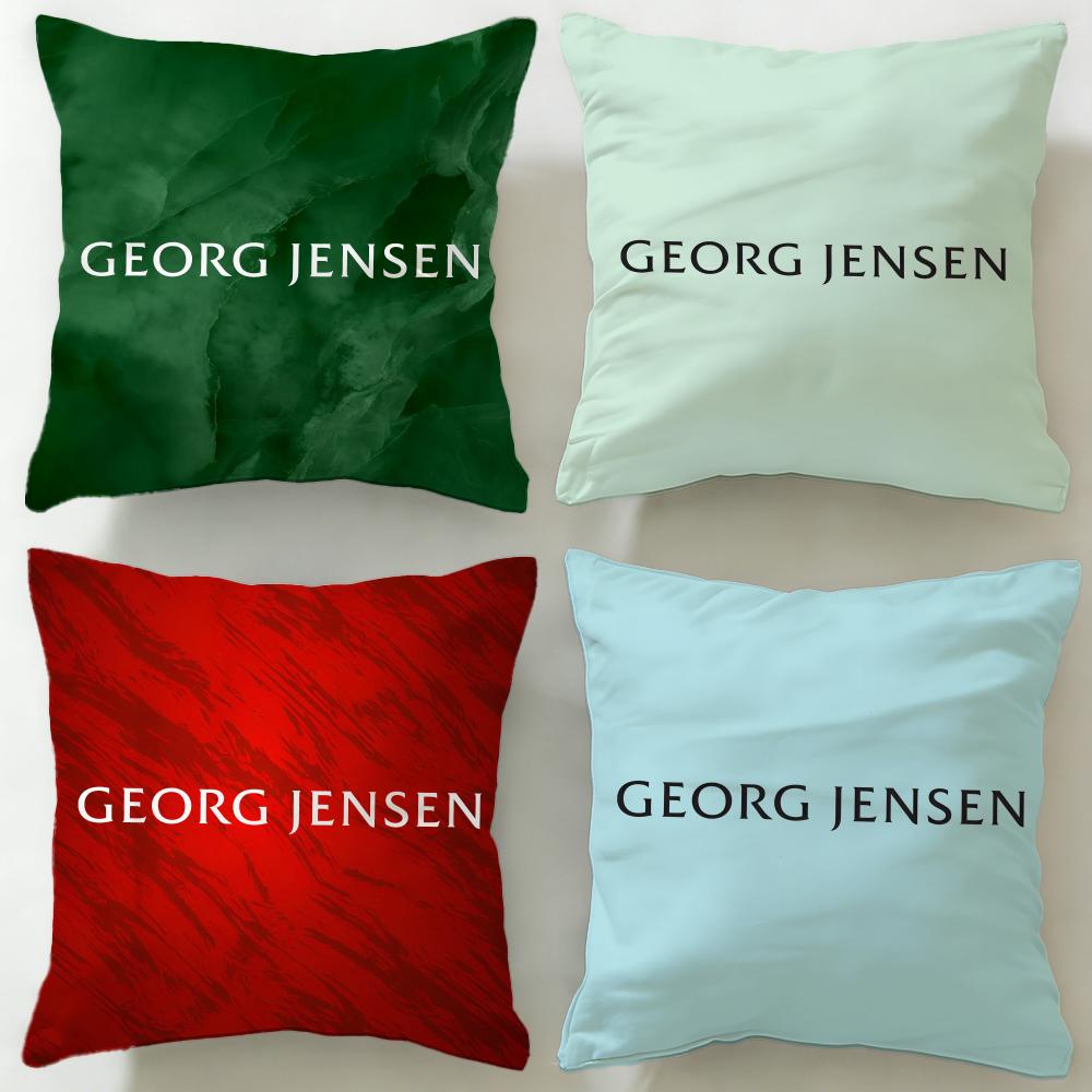 Классический ювелирный бренд Georg Jensen Наволочка Мягкая Легко стирается Универсальная для Дивана Кровати Путешествий и Офиса