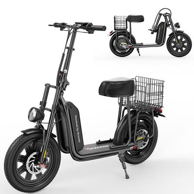 iScooter F7 1000W Мощный Мотор Электрический Самокат 48V10.4Ah Батарея 16 Дюймов Снежные Шины Уличный Плавный Ход Электросамокат С Задней Рамой