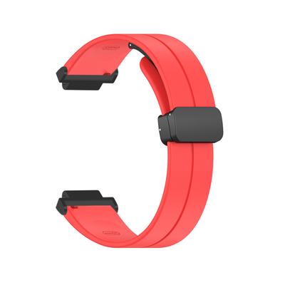 Силиконовый ремешок с магнитной пряжкой и складной пряжкой.