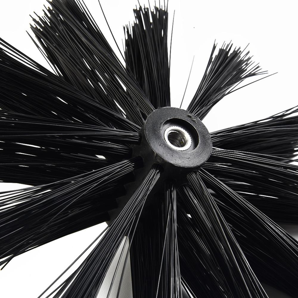 Стена для дымоходного канала Шестигранный инструмент для чистки Головка щетки Аксессуары для дымоходной щетки Щетка для чистки