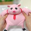 TPR Squishy Pig Stress Relief Toy Filled With Sand, Sensory Fidget Toys For Adults Teens, Funny Squeeze Sensory Toys