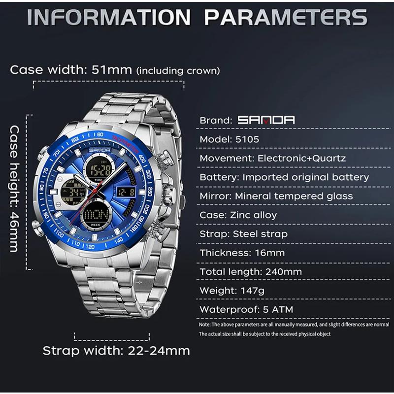 Цифровые светодиодные часы мужские спортивные кварцевые наручные часы роскошный секундомер водонепроницаемые мужские электронные часы