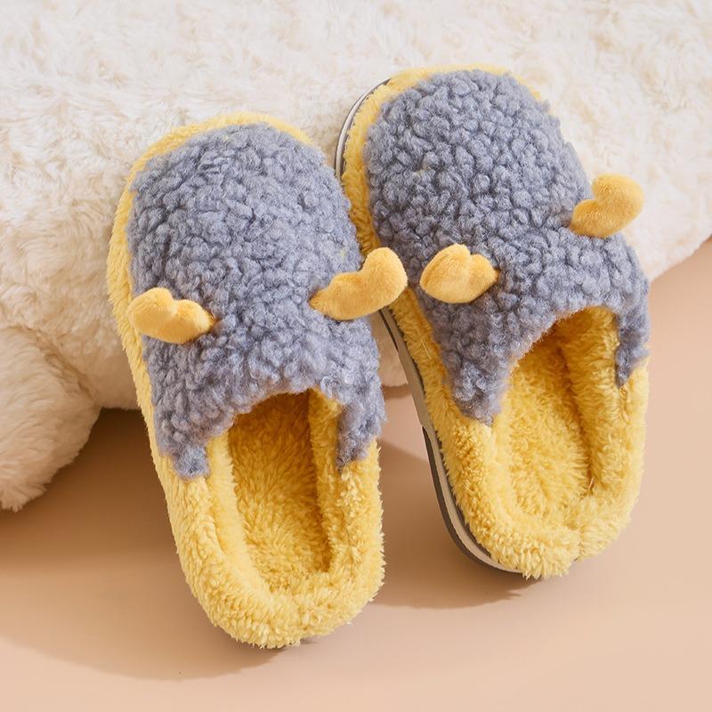 Хлопковые тапочки для девочек, милые тапочки с героями мультфильмов, осень и зима