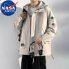 Мужская ветрозащитная повседневная куртка с капюшоном NASA MARVEL