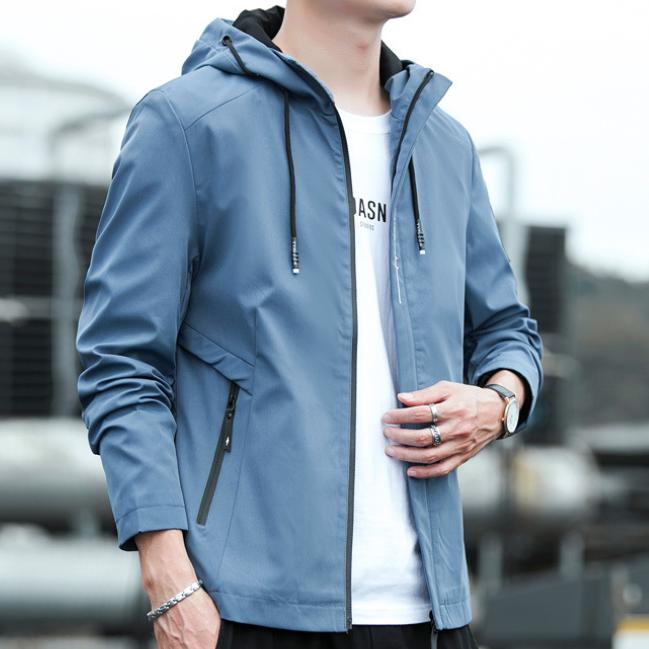 Мужская весенне-летняя тонкая секция бренда Tide, модная повседневная спортивная ветрозащитная одежда для пар с капюшоном