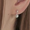 Серебряные серьги Bally