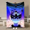 Hot Horror Video Game O-Omori Flannel Blanket Fluffy Children and Adults Sofa Plush Bedspread Throw Lunch Blanket for Sofa Bed