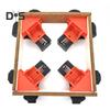 Convenient Woodworking Right Angle Clamp Red Plastic Clip-on No Assembly Durable Secure Grip Corner Clamp Carpentry Tool Set