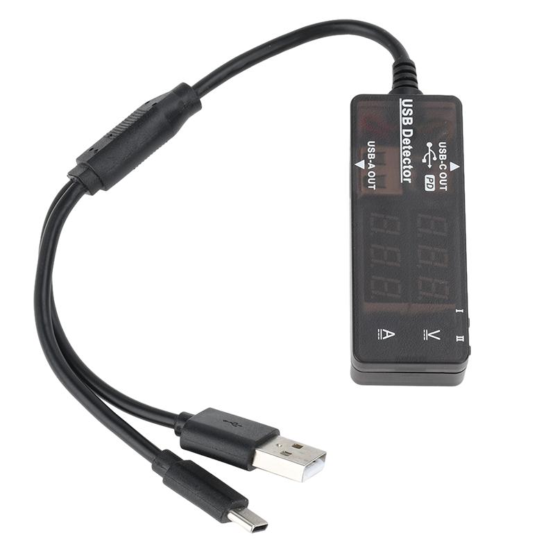 LCD Digital USB Voltmeter Ammeter Car Phone Voltage Current Volt Ampere Power Capacity Charger Detector Monitor Indicator