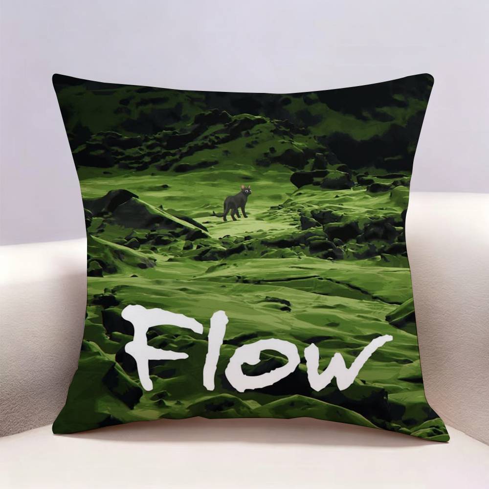 FFlow Movie Black Cat Doublesided print Pillow Case for Sofa Living Room Home office Decor Protective Cover