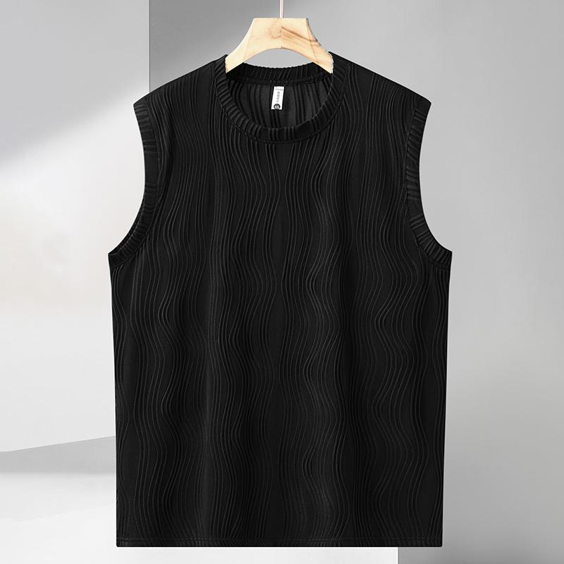 Большие размеры 4XL-11XL, свободная черная футболка без рукавов для мужчин, летние топы, повседневная футболка, летняя мужская одежда