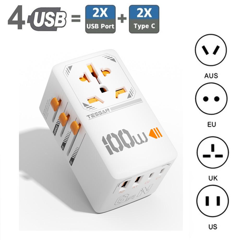 Настенная розетка адаптера питания для путешествий по всему миру из Австралии в Европу, Германию, Исландию, Великобританию
