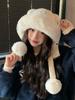 Winter Velvet Thickened Thermal Hat Women's New Cute Bear Ears Ear Hat