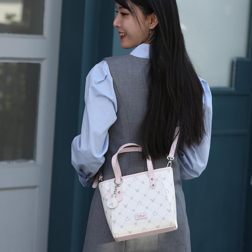 New Disney PVC Tote Bag, Crossbody Bag, Shopping Bag, One Shoulder Bag, Handbag Regular Women's Pink BMK-72261P