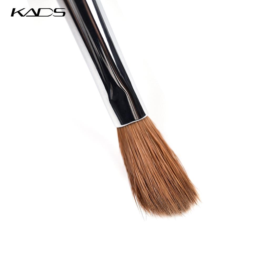 kads 6 # акриловая кисть для ногтей Kolinsky Sable, полигель для ногтей, кисть для наращивания ногтей, круглая плоская головка, красная деревянная ручка, кисти для геля для дизайна ногтей, инструмент