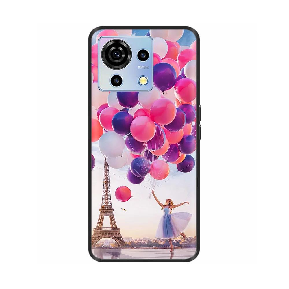 Для ZTE Blade V50 Vita Чехол Черный Силиконовый Мягкий Роскошный Задняя Крышка Телефона Для ZTE Blade V50 Vita Чехол Funda Для ZTE V50 Vita Etui