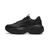 Li Ning Honey Thick Sole Height Increasing Shock Absorbing Non-Slip Wear-Resistant Low-Top Casual Shoes Women Sneaker Black AGCU252-3