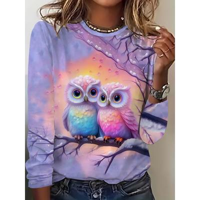 Женские уличные футболки с длинным рукавом и цветочным узором, весна-осень, 3D-принт цветов, повседневная футболка для женщин, большие размеры до 6XL, топы с круглым вырезом