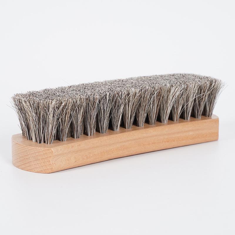 Универсальная щетка из бука с конским волосом - Идеально подходит для уборки дома, удаления пыли, ухода за обувью и нанесения масел с мягкой щетиной