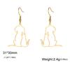 Cazador Hugging Cats Kittens Earrings for Women Stainless Steel Cute Dog Dangle Earrings 2026 Trend Jewelry Birthday Gift
