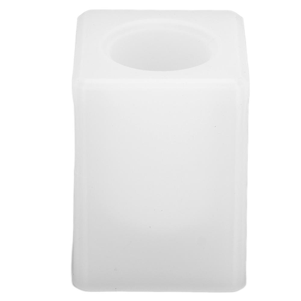 Clay Molds White Resin Mold Reusable Round Cylinder Pen Holder Mold Durable Hexagonal Pattern Mold Storage Box