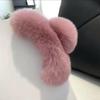 Зажим для волос с мягким плюшевым покрытием Женский зажим для волос Сильная пружина Зажим для волос на голову Вечеринка Праздничные волосы