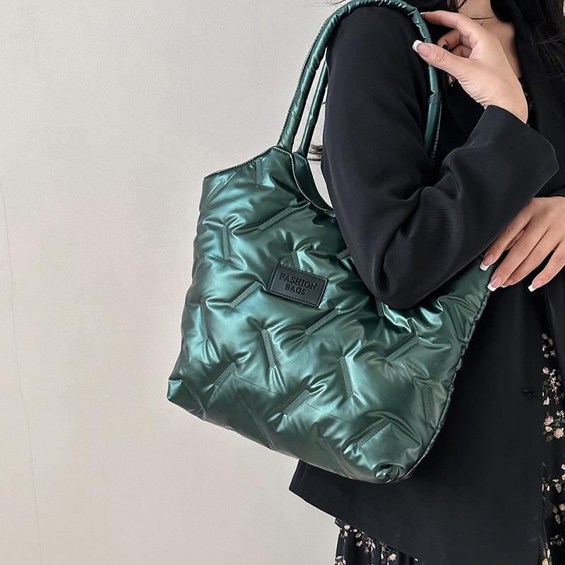 Large Capacity Bag Women's Tote Bag Lightweight Cotton Shoulder Bag Handbag