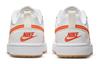 Nike Кроссовки Court Borough 2 Low 2 Нескользящие Легкая Амортизация Низкие Детские Скейтбордические Обувь Белый Оранжевый BQ5448-114
