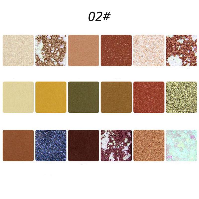 Красота Макияж Пустыня Роза Палитра теней для век 18 цветов Водостойкие долговечные блестящие тени для век