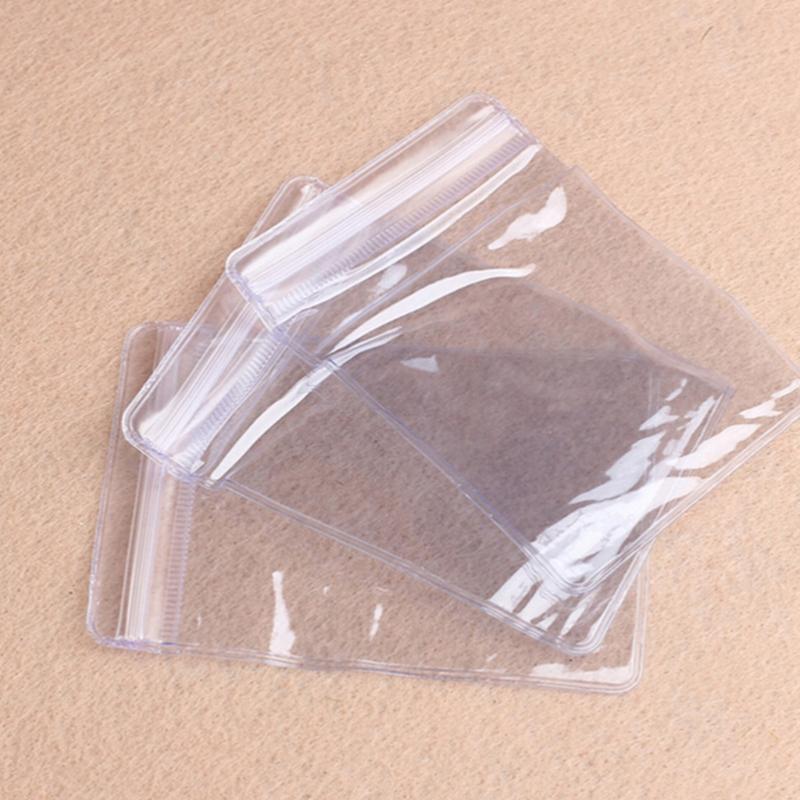 100pcs Clear Plastic Ziplock Storage Bag Jewelry Resealable Sealed Zipper Pouch