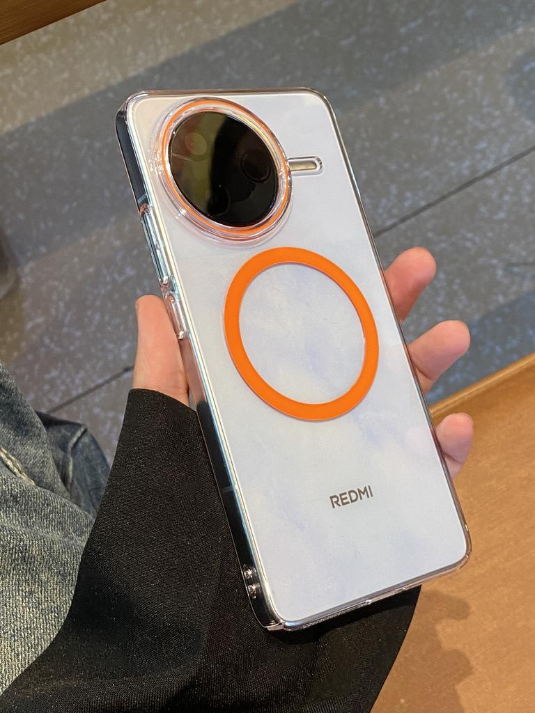 Для POCO F7 Pro F7 Ультрапрозрачный Магнитный Ударопрочный и Защищающий от Пожелтения Чехол для Телефона