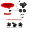 BT12 Motorcycle Bluetooth 5.0 Helmet Earphone Wireless Headset Hands-free Call Kit Stereo Anti-interference Headphone Waterproof Music Player Speaker