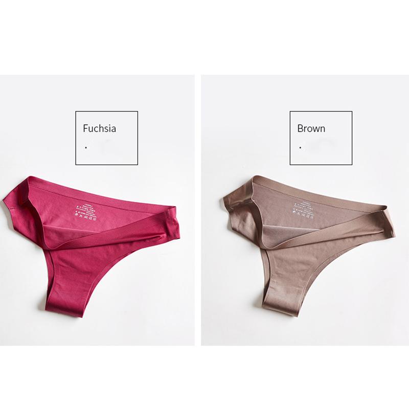 2 шт. женские стринги из ледяного шелка бесшовные трусы женское нижнее белье Pure Desire сексуальные футболки для девочек женские трусы сексуальные трусики